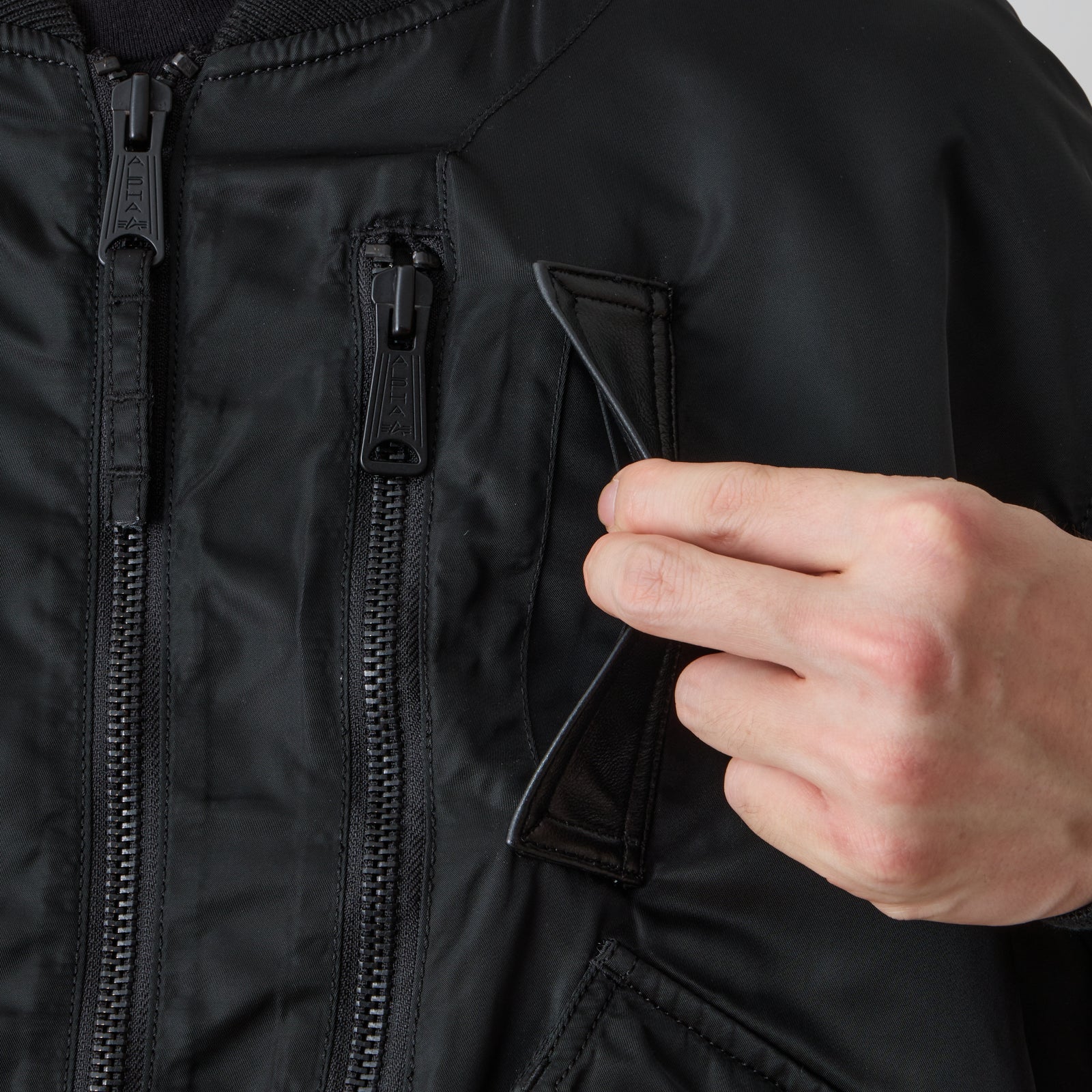 WM × ALPHA INDUSTRIES MA-1 JACKET - White mountaineering