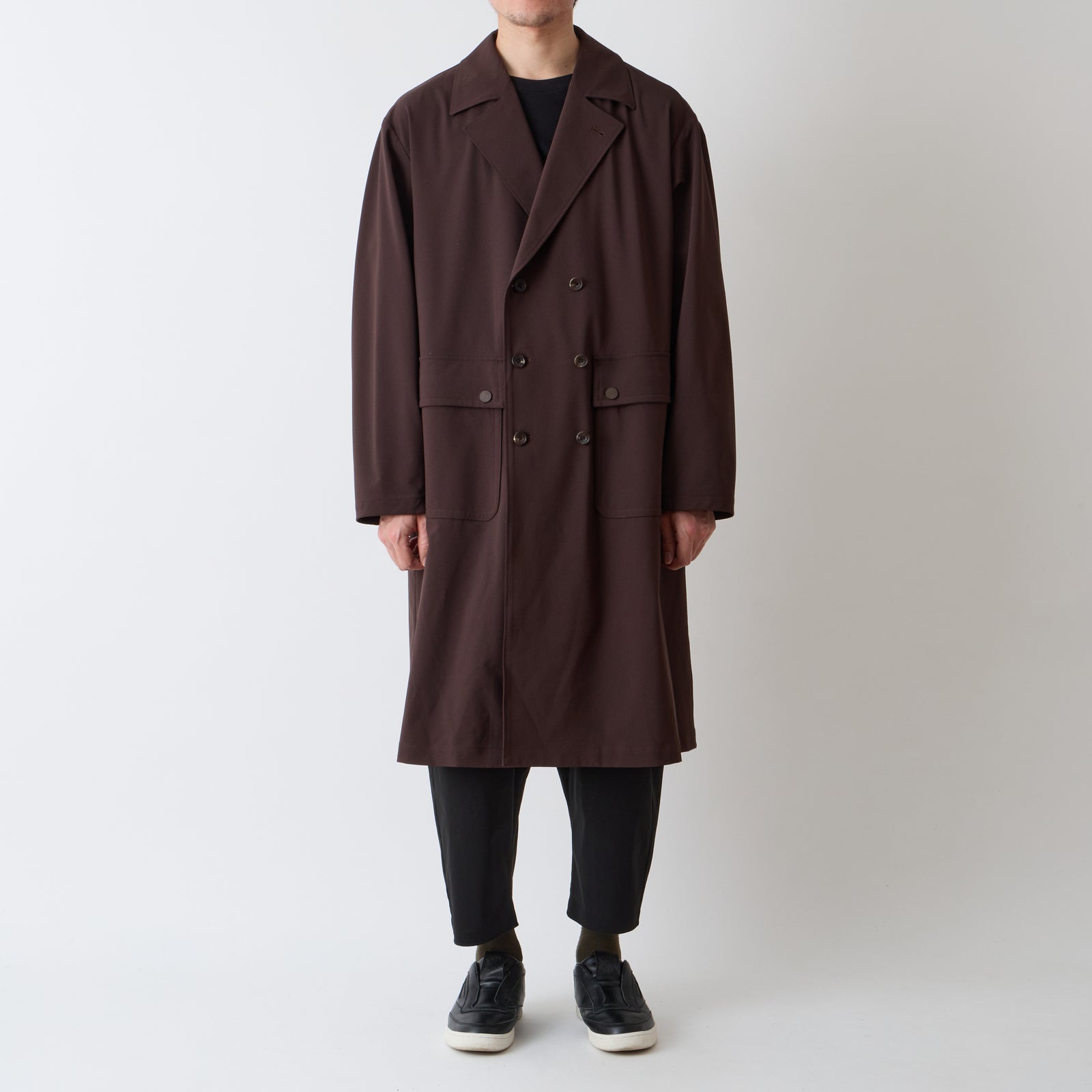 SOLOTEX DOUBLE BREASTED COAT - White mountaineering®︎ – White