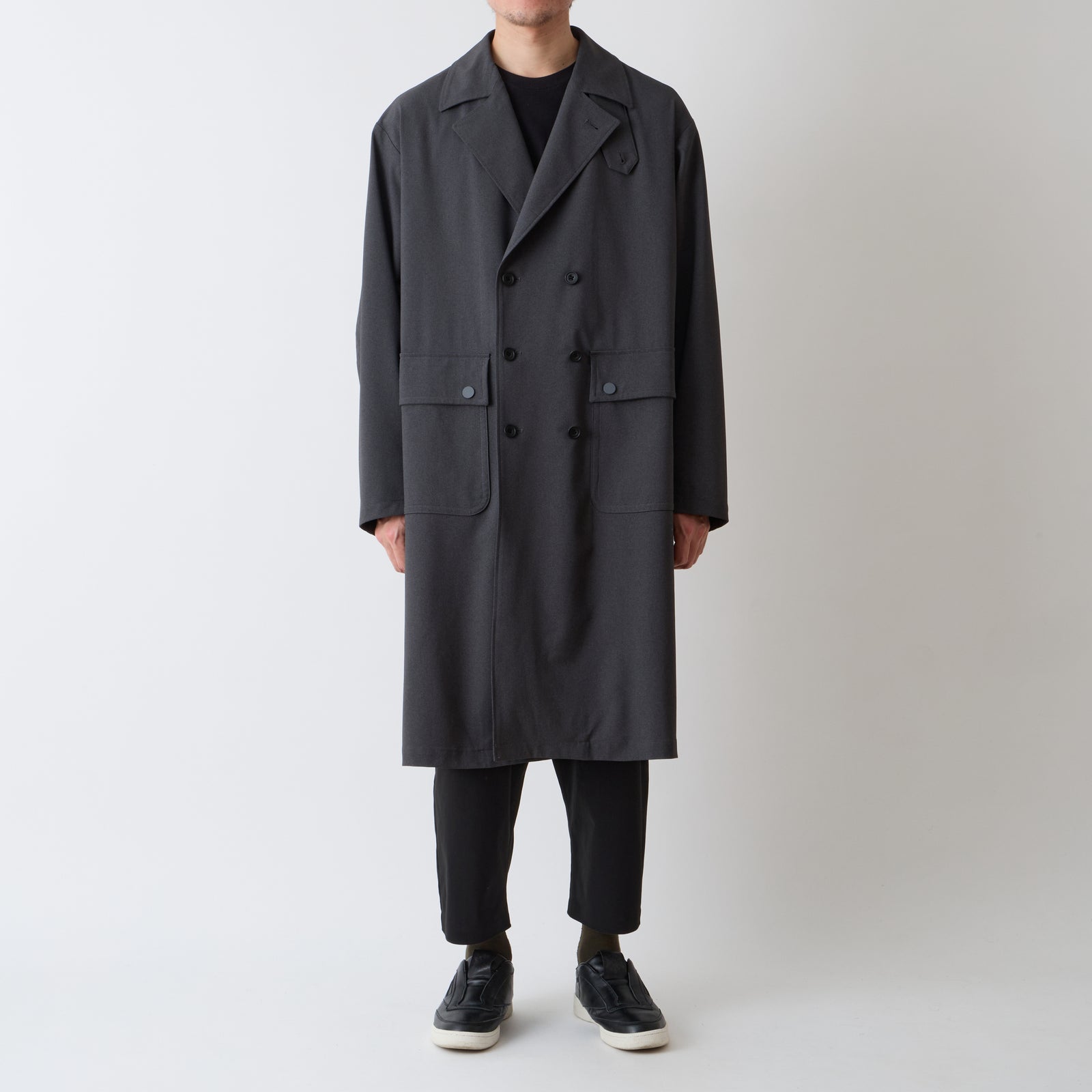 SOLOTEX DOUBLE BREASTED COAT - White mountaineering®︎ – White