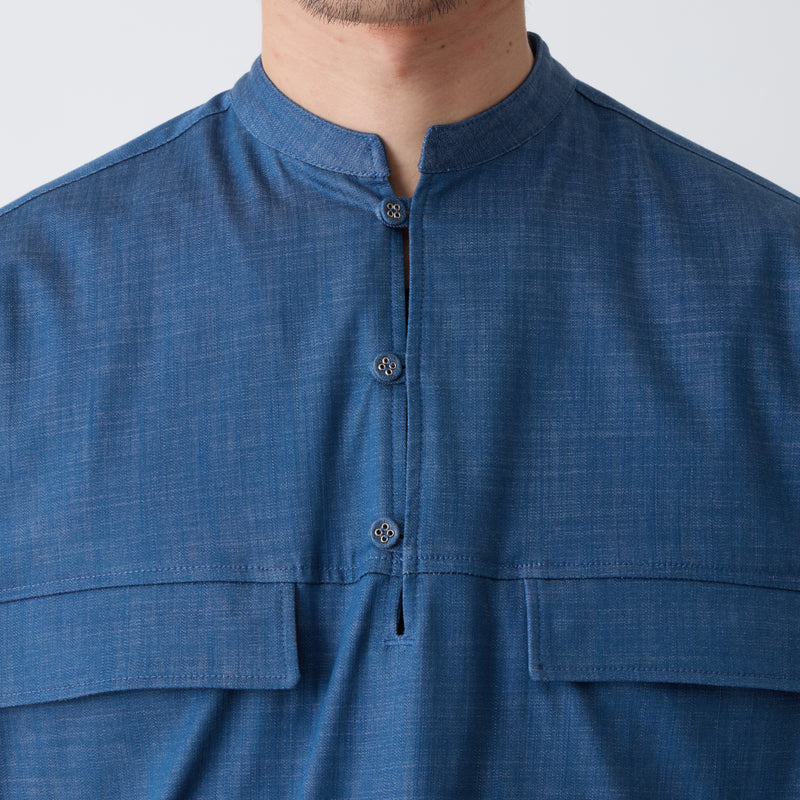 CHAMBRAY PULLOVER SHIRT