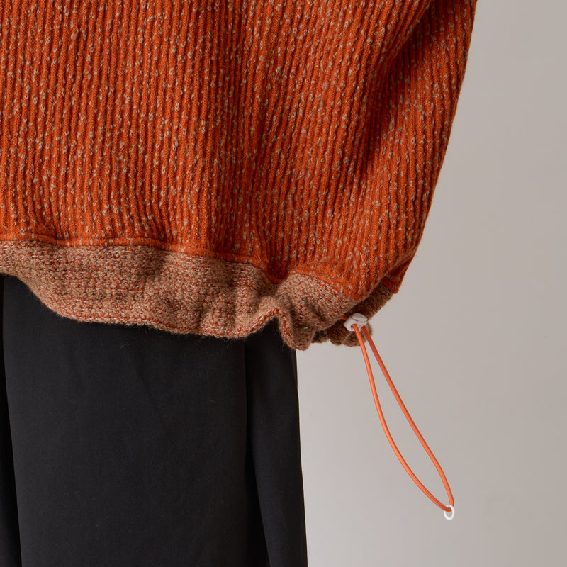 MELANGE WIDE RAGLAN PULLOVER