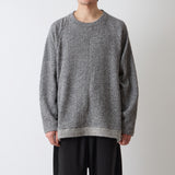 MELANGE WIDE RAGLAN PULLOVER