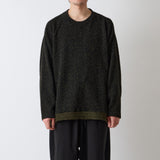 MELANGE WIDE RAGLAN PULLOVER