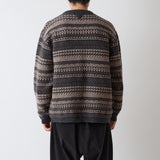 FAIR ISLE ZIP KNIT PULLOVER