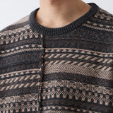 FAIR ISLE PATCHWORK KNIT PULLOVER