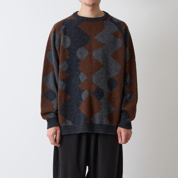 INTARSIA KNIT PULLOVER