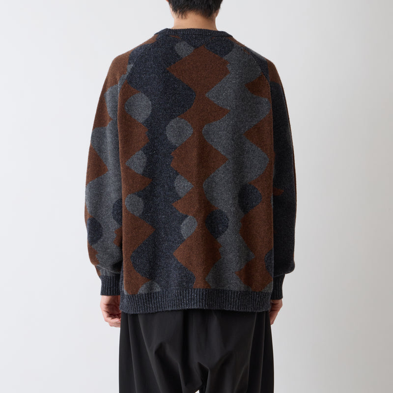 INTARSIA KNIT PULLOVER