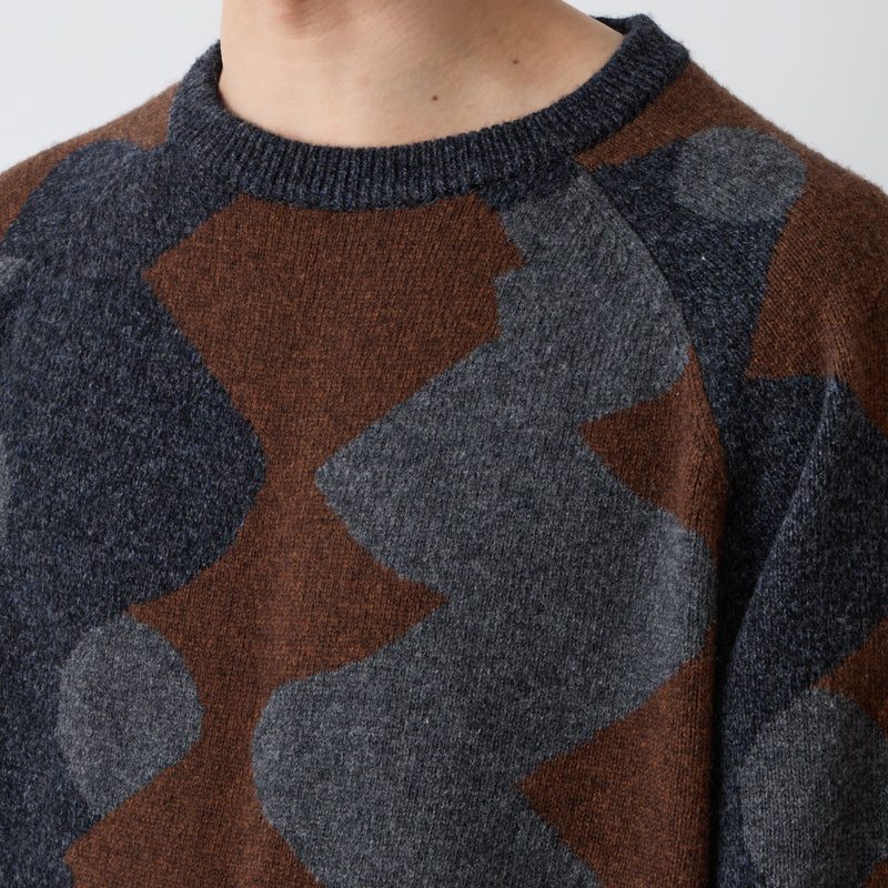 INTARSIA KNIT PULLOVER
