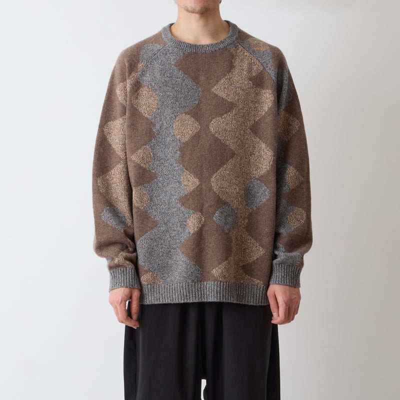 INTARSIA KNIT PULLOVER