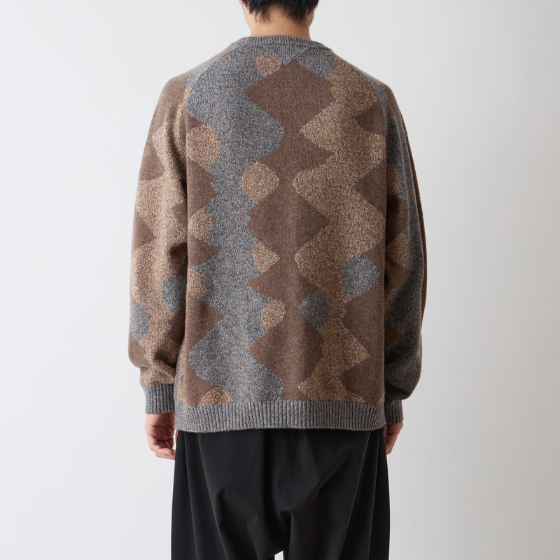 INTARSIA KNIT PULLOVER