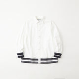 WIDE GUSSET SLEEVE BOX STRIPE SHIRT