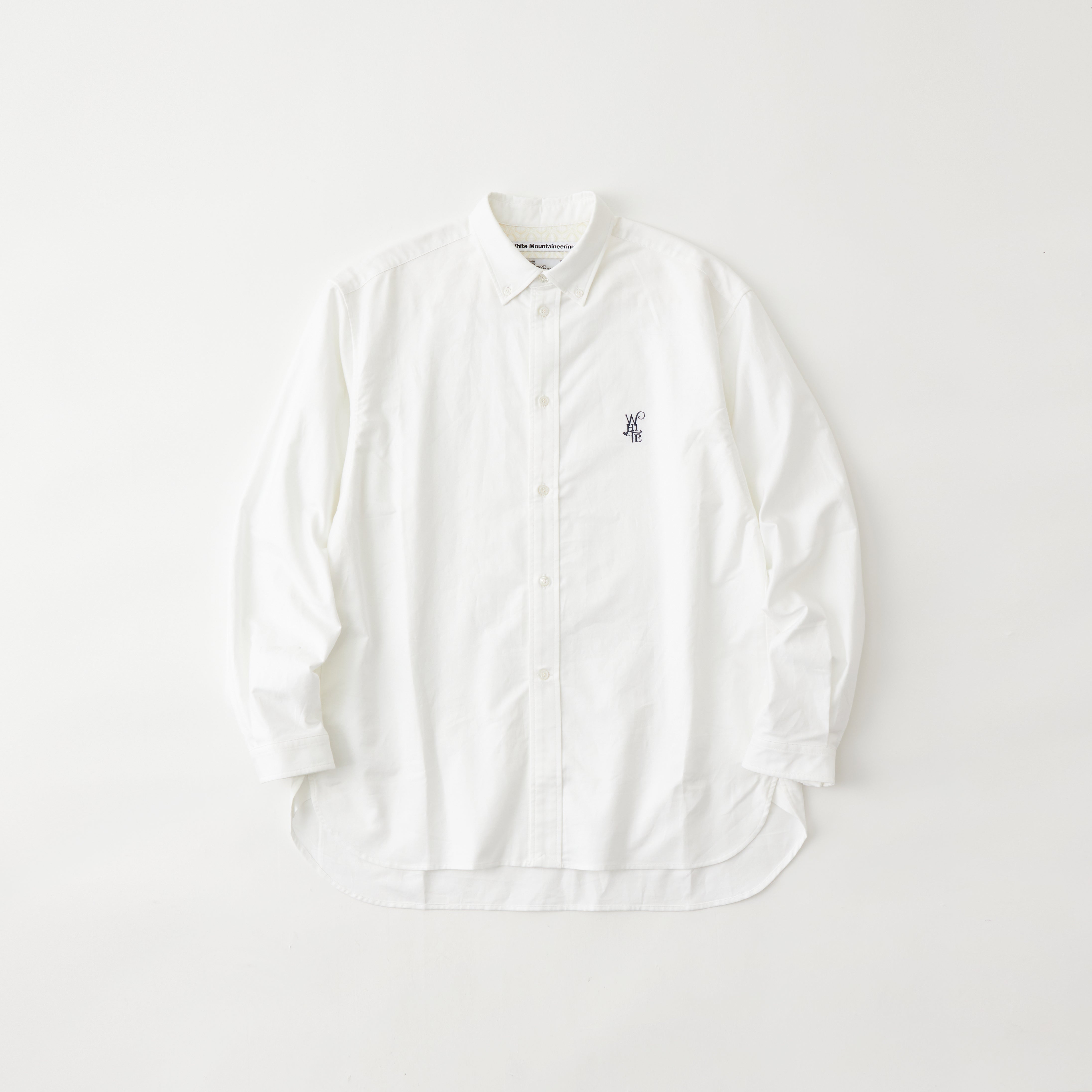 MID GUSSET SLEEVE BUTTON DOWN SHIRT - White mountaineering