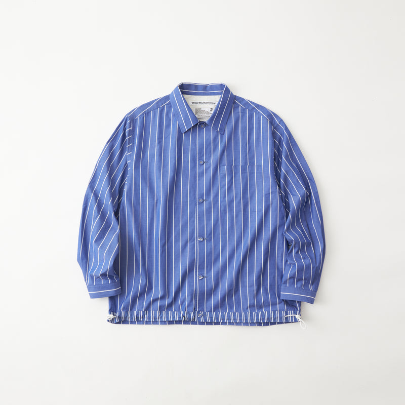 MID GUSSET SLEEVE STRIPE SHIRT BLOUSON