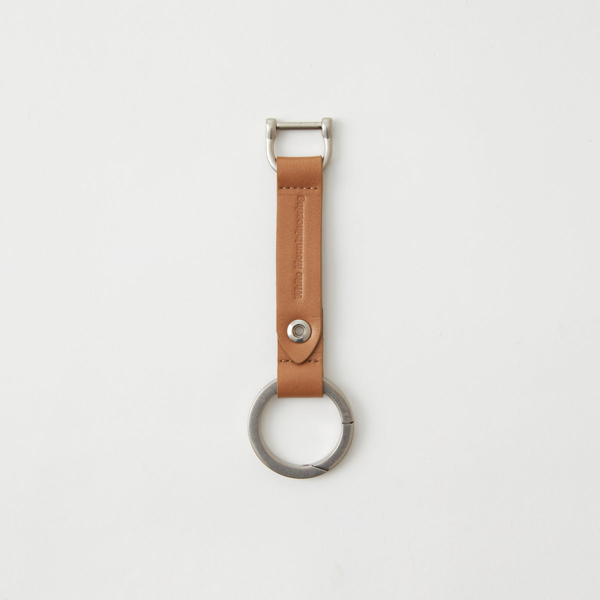 LEATHER REEL KEYCHAIN - White mountaineering®︎ – White
