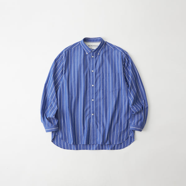 MID GUSSET SLEEVE STRIPE BUTTON SHIRT