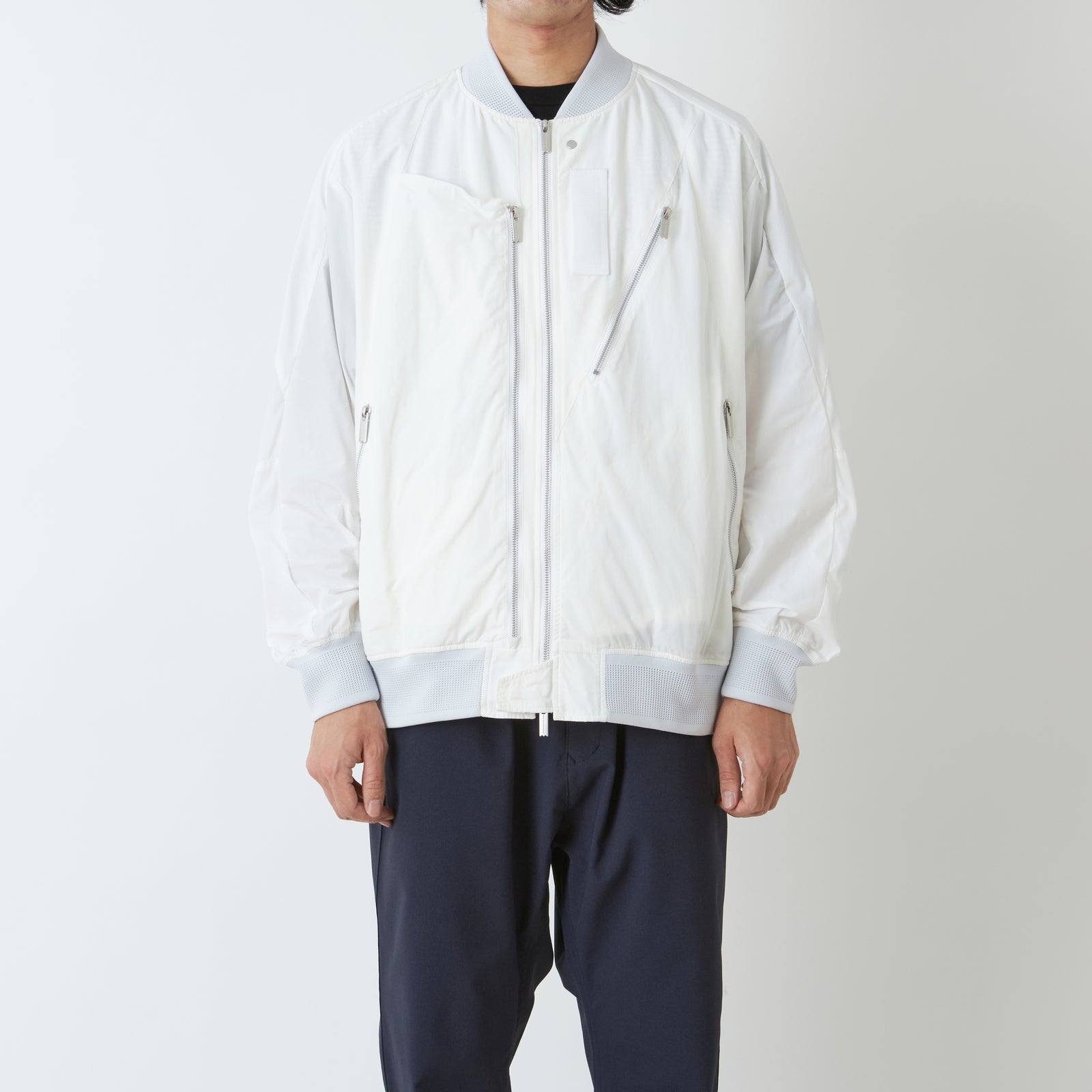 ASYMMETRY FLIGHT JACKET - White mountaineering®︎ – White