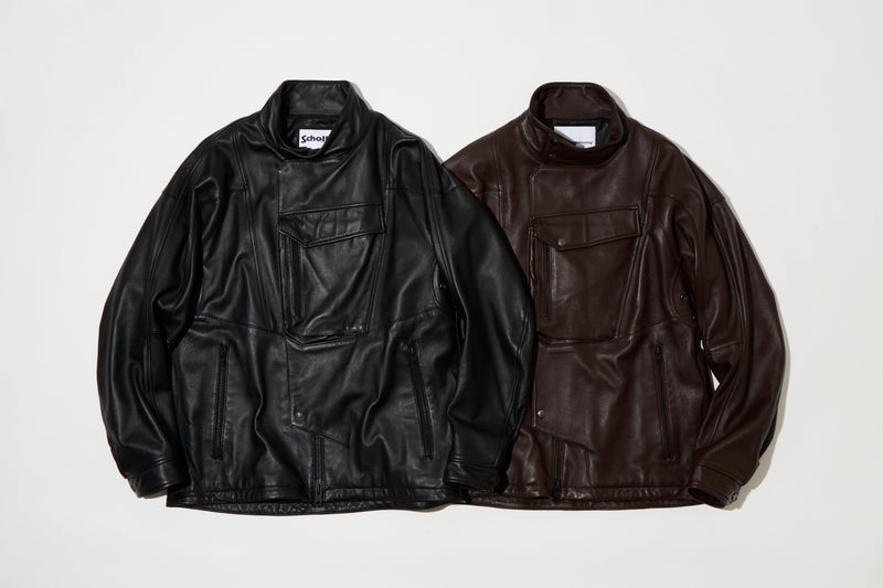 EXCLUSIVE】WM × Schott SHEEP LEATHER RIDER'S JACKET - White