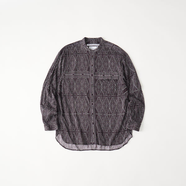 BANDANA PATTERN WIDE GUSSET SLEEVE SHIRT - White Mountaineering