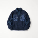 GARMENT DYE STAND COLLAR BLOUSON