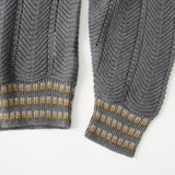 HERRINGBONE KNIT PULLOVER