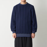 HERRINGBONE KNIT PULLOVER