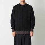 HERRINGBONE KNIT PULLOVER