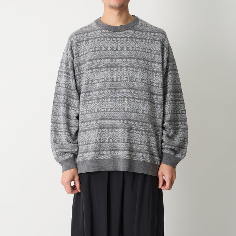 FAIR ISLE KNIT PULLOVER - White Mountaineering®︎ – White