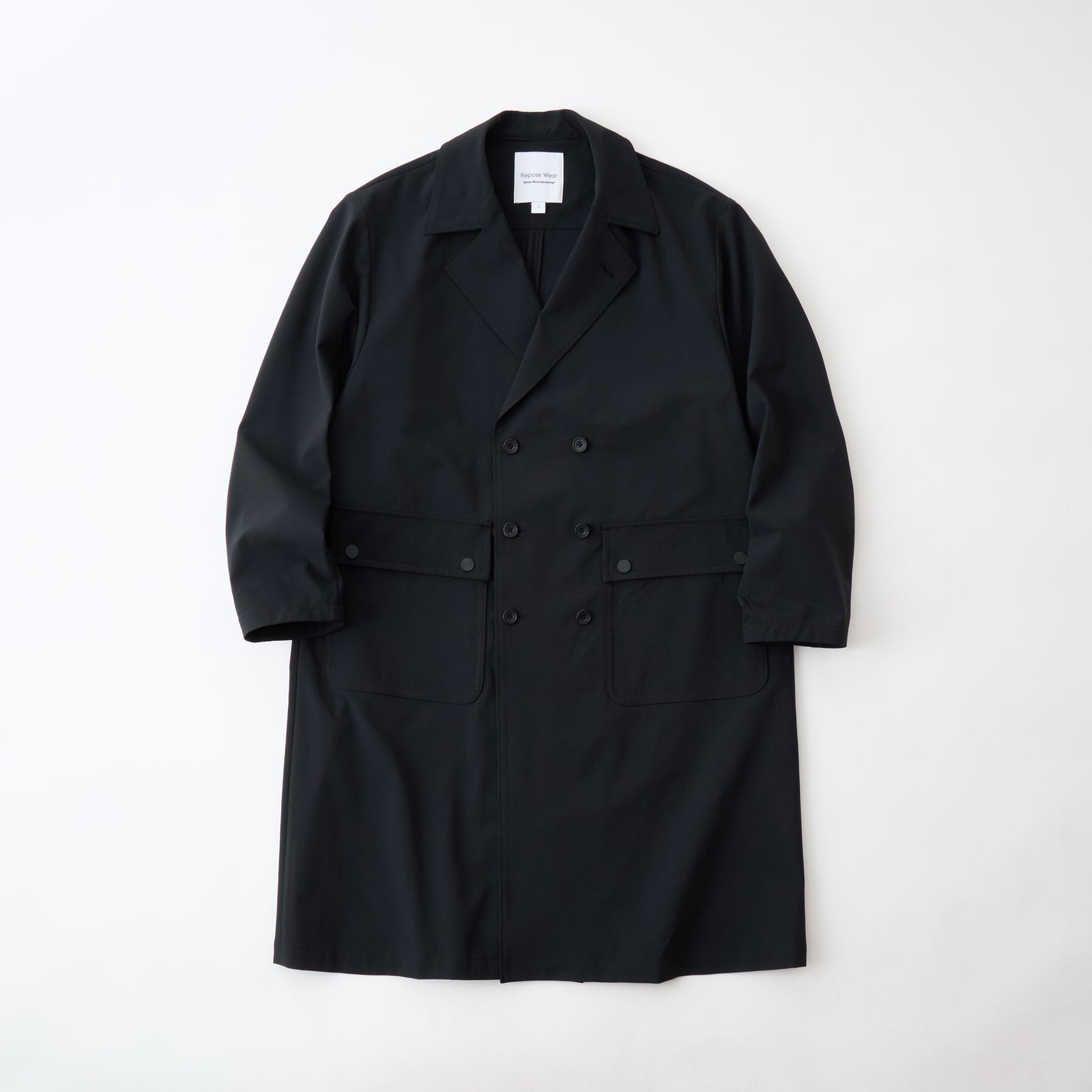 SOLOTEX DOUBLE BREASTED COAT - White mountaineering®︎ – White