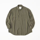 WIDE GUSSET SLEEVE REGULAR COLLAR SHIRT