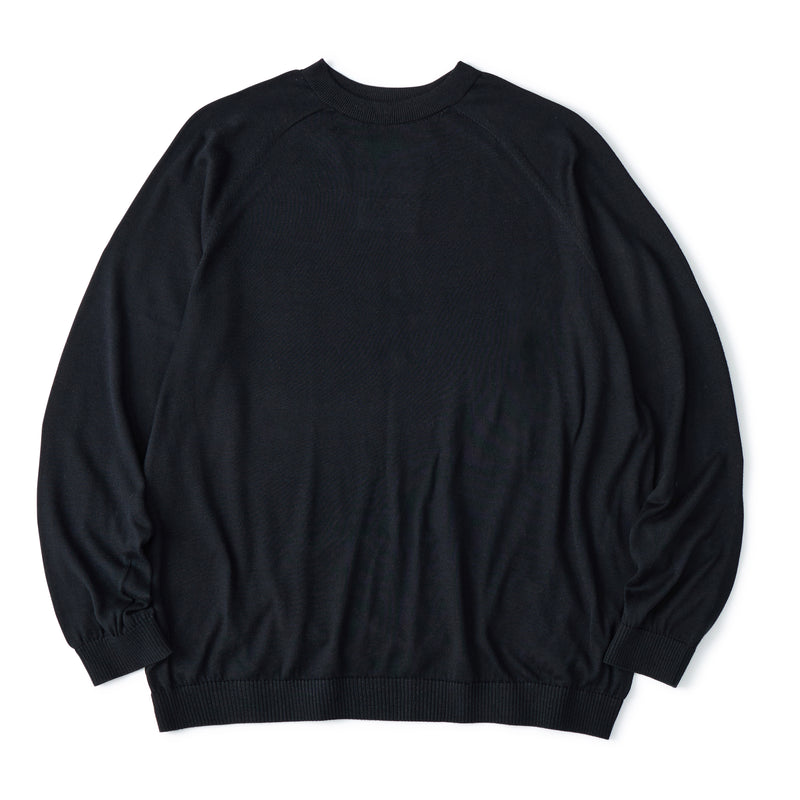 WASHABLE SILK L/S KNIT PULLOVER - White mountaineering®︎ – White