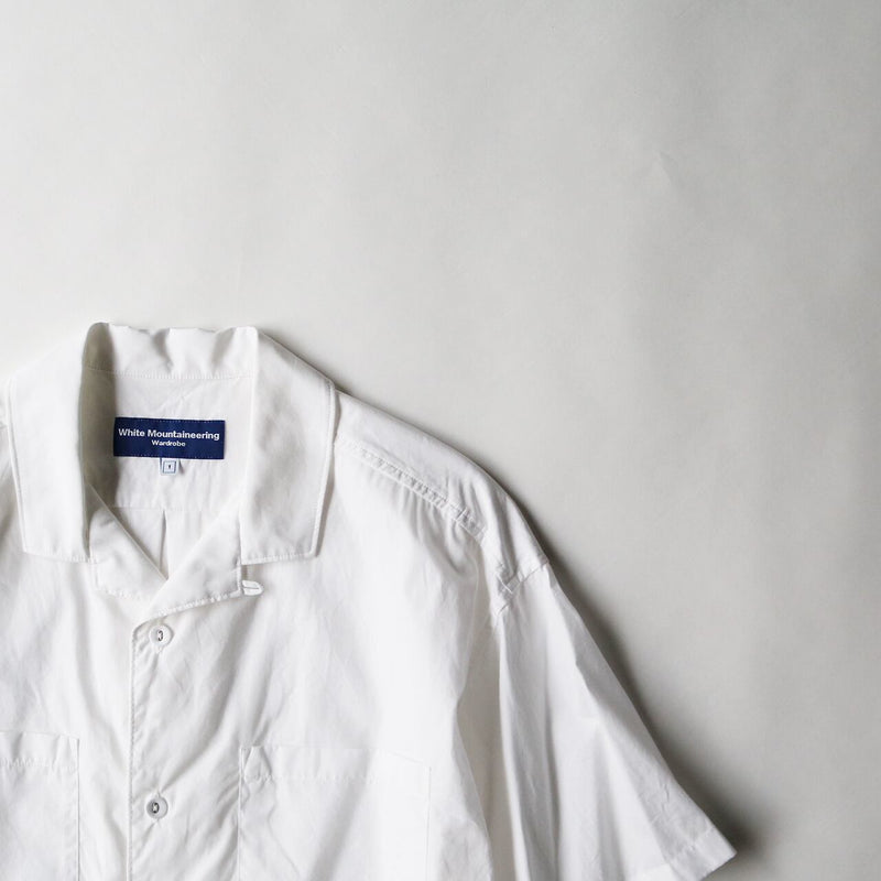 m's braque 20aw open collar shirts white - シャツ